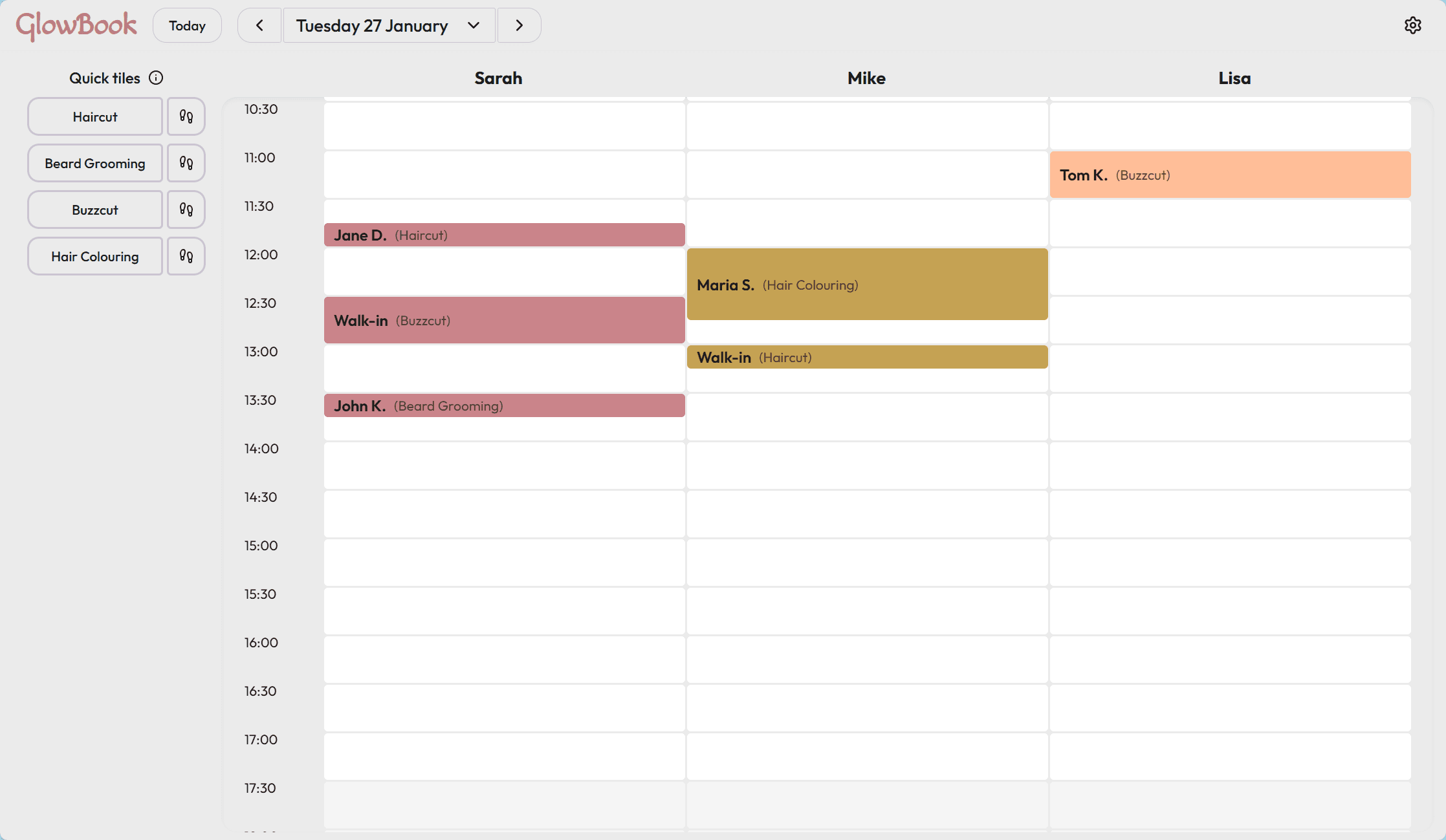 GlowBook Full Screen Screenshot